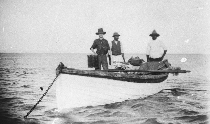 Image of men on a boat